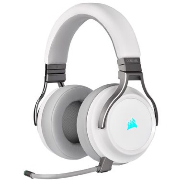 Corsair Virtuoso Wireless Gaming Headset biela / Herné slúchadlá s mikrofónom / 7.1 Surround / RGB / USB / 3.5 mm jack (CA-9011186-EU)