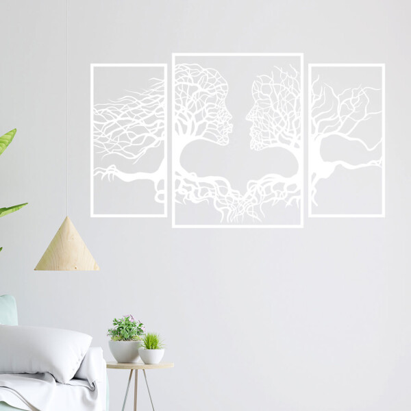 Veselá Stena Samolepka Duša lesa Farba: biela, Veľkosť: 80 X 48 cm