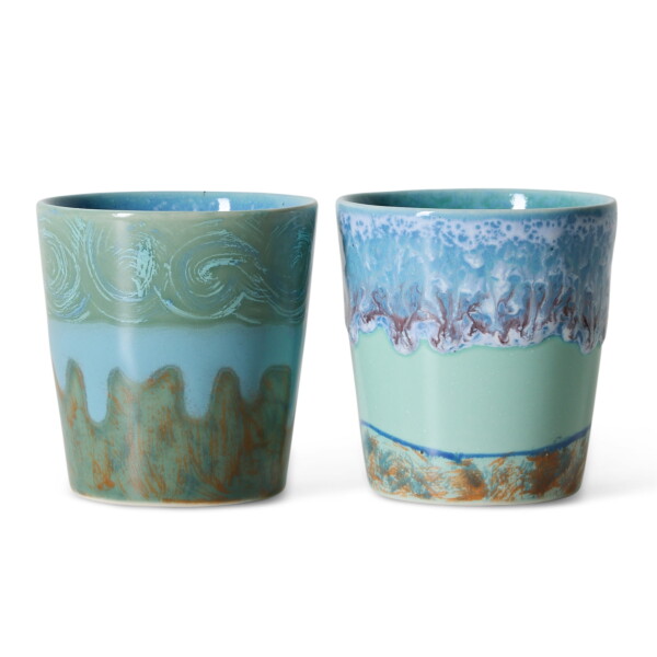 HK living Kameninový hrnček 70's Van Gogh / Self Portrait – set 2 ks