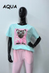 BLÚZKA FRANCISCA OFF PINK BLUE M