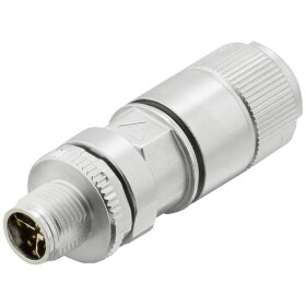 Weidmüller IE-PS-M12X-P-AWG22/27FH neupravený zástrčkový konektor pre senzory - aktory, 2007500000, 1 ks; 2007500000