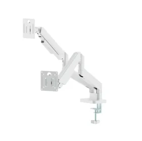 Gembird MA-DA2-06-W Držiak 2 monitorov na stôl biela / do 32” a 10 kg / naklápací (MA-DA2-06-W)