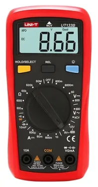 UNI-T UT133B / Multimeter / CAT II 600 V / 10 A / test batérií (UT133B)