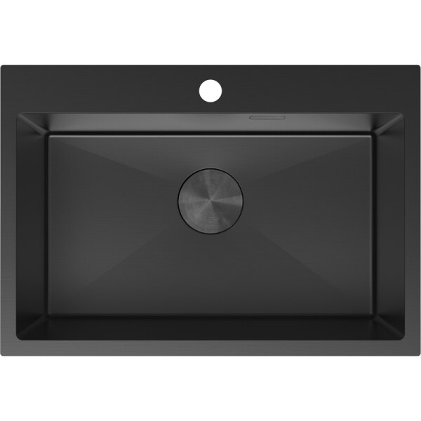 MEXEN - Solix oceľový drez 1-bowl 650 x 450 mm, čierna 6403651000-70