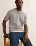 Armedangels Shortsleeve Knit Poloshirt silver melange L