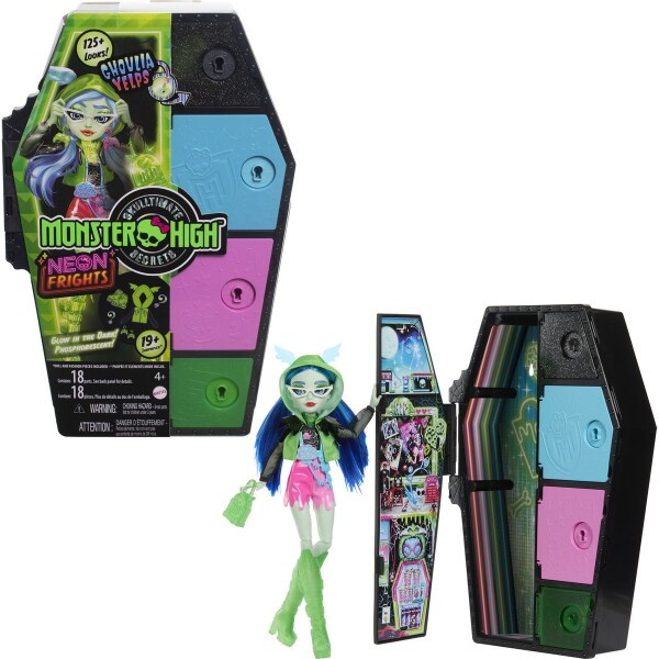 Monster High Skulltimate secrets bábika neón Ghoulia