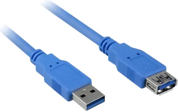 Sharkoon modrá / Predlžovací kábel USB 3.0 / USB-A / SuperSpeed 5 Gbps / 3 m (4044951010899)