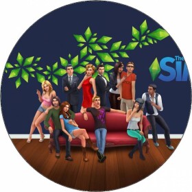 Jedlý papier The Sims postavičky 19,5 cm - Pictu Hap - Pictu Hap