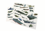 Mamido Sada Vzdelávacích Magnetických Puzzle s Motívom Vojenských Lodí