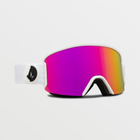 Snowboardové okuliare Volcom Garden Matte White/Pink Chrome s UV ochranou Pink (VG0122101) Jedna velikost
