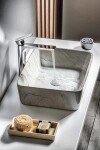 SAPHO - DALMA keramické umývadlo na dosku 48x38 cm, grigio 513