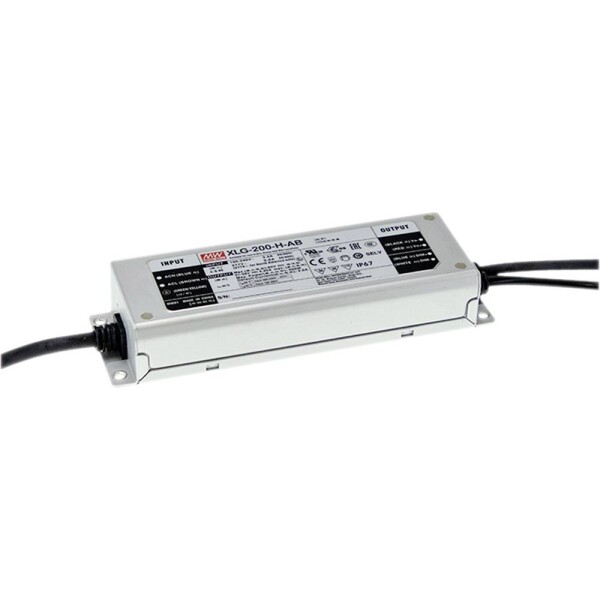 MEAN WELL XLG-200-H-AB LED driver konštantný výkon 200 W 3500 - 5550 mA 27 - 56 V/DC stmievací funkcie 3v1, schválenie nábytku, outdoorový, PFC spínacie obvod,; XLG-200-H-AB
