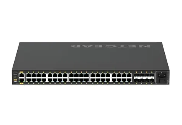 Netgear M4250-40G8XF čierna / Managed switch / 40× Gigabit PoE+ / 8× SFP+ 10G (GSM4248PX-100EUS)