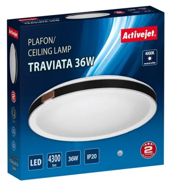 Activejet AJE-TRAVIATA / Stropné svietidlo / 36W / 36x LED / 4300 lm / 4000k / IP20 (AJE-TRAVIATA 36W)