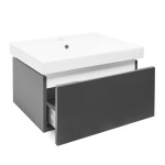 Kúpeľňová skrinka s umývadlom SAT Feel 60x30x46 cm antracit mat SATFEEL60ANTU1 SATFEEL60ANTU1
