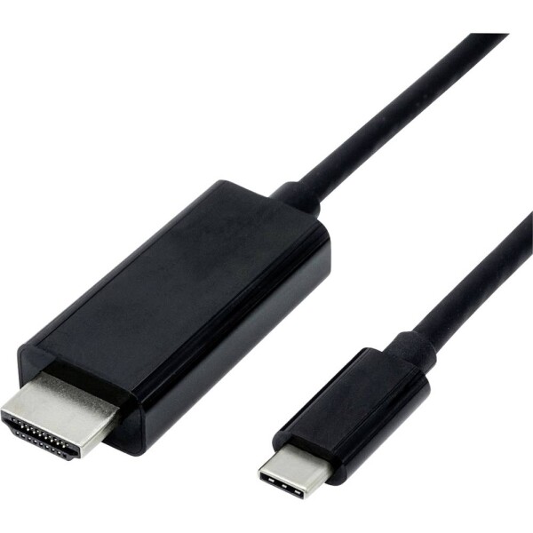 Value USB-C® / HDMI káblový adaptér USB-C ® zástrčka, Zástrčka HDMI-A 1.00 m čierna 11.99.5840 Kábel pre displeje USB-C®; 11.99.5840