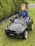 Mamido Elektrické autíčko BMW X6 lakované čierne