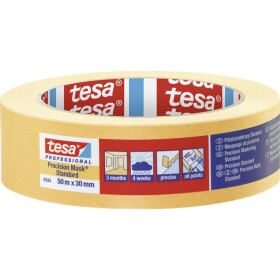 Tesa PRECISION STANDARD 04344-00002-00 krepová lepiaca páska Precízny krep® žltá (d x š) 50 m x 30 mm 1 ks; 04344-00002-00