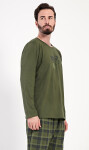 Pánske dlhé pyžamo Sunshine paradise khaki M