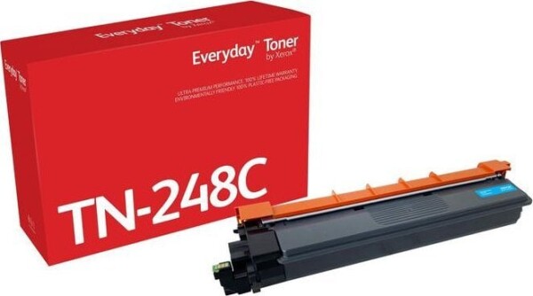 Xerox Everyday - Cyan - kompatibel - Box - Tonerpatrone (Alternative zu: Brother TN248C) - Green World Alliance Ruckgabeprogramm - fur Brother DCP-L3520, L3560, HL-L3220, L3240, L8230, L8240, MFC-L3740, L3760, L8340, L8390