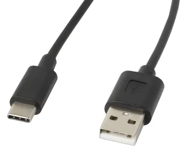 Lanberg CA-USBO-10CC-0018-BK čierna / Kábel USB-A na USB-C / USB 2.0 / 1.8 m (CA-USBO-10CC-0018-BK)