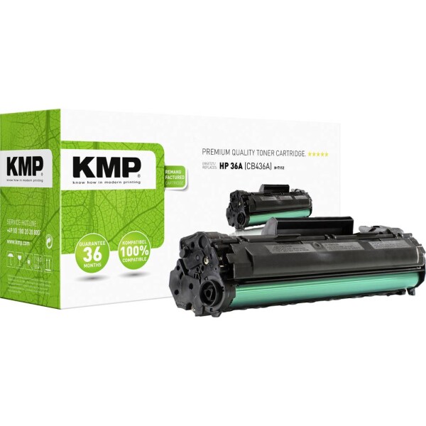 KMP H-T112 toner náhradný HP 36A, CB436A čierna 2000 Seiten kompatibilná náplň do tlačiarne; 1211,0000