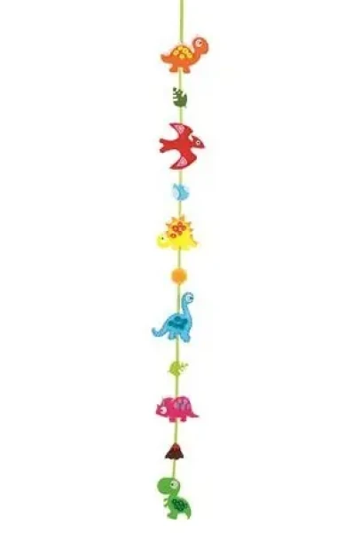 FOLIA 52932 Kreatívna filcová sada Girlanda dinosaurus
