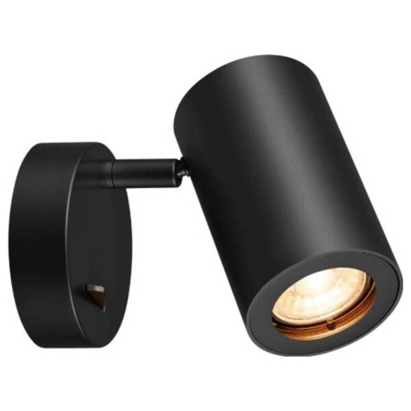 SLV 4024163190213 1000729 nástenné svetlo GU10 čierna; 1000729