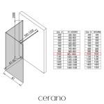 CERANO - Sprchová zástena Walk-in Onyx Corner Cube Ľ/P - 8 mm - hranatá vzpera - chróm, bronzové sklo - 100x100x200 CER-688312