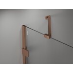 MEXEN/S - Lunar-F skladacie sprchové dvere pravé 110, transparent, meď kartáčovaná 836S-110-050-65-00-P