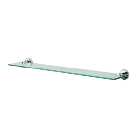 Spirella ATLANTIC nástenná polička 60 cm chrómovaná oceľ / sklo (7610583064196)