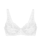 AMOURETTE - Limitovaná edícia čipkovanej podprsenky s kosticami značky Triumph WHITE 75D