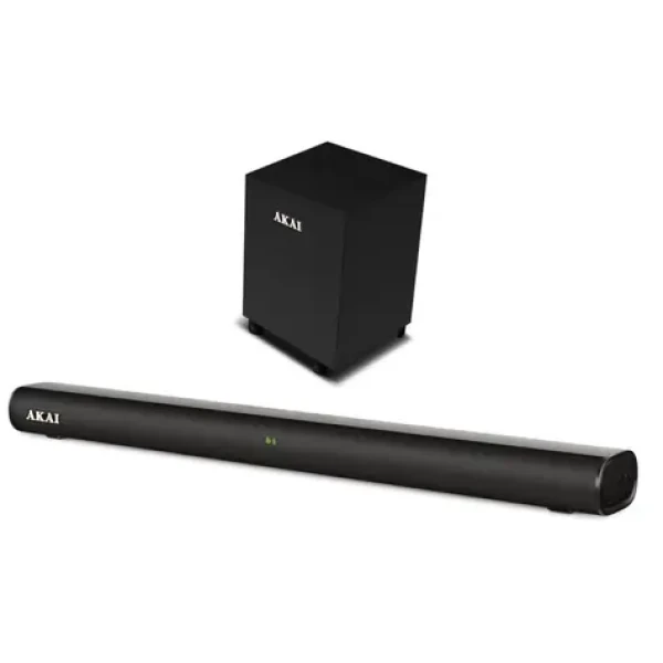 AKAI ASB 20CSW čierna / Soundbar 2.1 Subwoofer / 80W / Bluetooth / USB / HDMI / AUX (4905192534165)