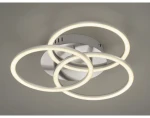 Stropné/nástenné LED osvetlenie Circle, matný nikel%
