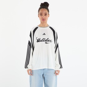 Tričko adidas House Of Tiro Long Sleeve Jersey Off White/ Black M