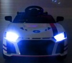 Mamido Elektrické autíčko Cabrio A1 v bielom prevedení s funkciou hojdania a diaľkovým ovládačom