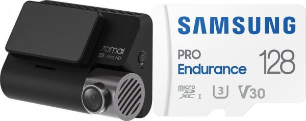 70mai Wideorejestrator 70mai A800S Czarny + tylna kamera RC06 + Karta Samsung PRO Endurance 2022 MicroSDXC 128 GB Class