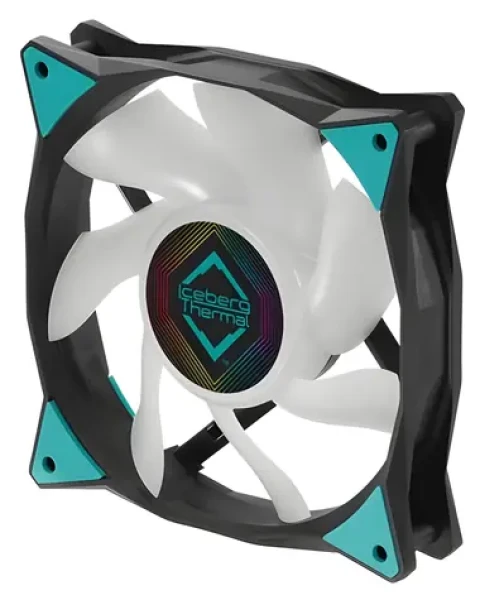 Iceberg Thermal IceGALE ARGB PWM 120mm čierna / Ventilátor / ARGB / PWM 4-pin / 2200 RPM / 94 CFM / 38 dB (ICEGALE12A-E0A)