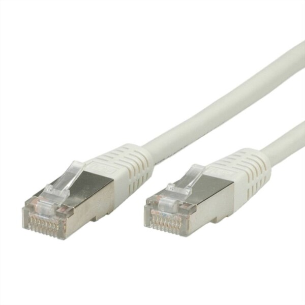 Value 21.99.0120 RJ45 sieťové káble, prepojovacie káble CAT 5e F/UTP 20.00 m sivá 1 ks; 21.99.0120