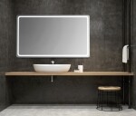 SAPHO - Zrkadlo NYX s LED osvetlením 100x50cm NY100