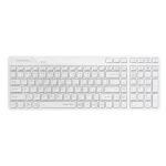 A4Tech FStyler FBK27C AS biela / Bezdrôtová klávesnica / CZ layout / Bluetooth / 2.4GHz USB-A Nano prijímač (FBK27CAS-WH)