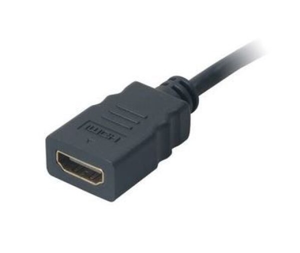 AKASA AK-CBHD09-25BK / káblová redukcia / HDMI na Micro HDMI / pozlátené kontakty / 0.25m (AK-CBHD09-25BK)