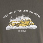 Bushman Pánske tričko Brian, tmavá khaki XXL