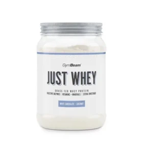 Just Whey Grass-Fed Protein - GymBeam (biela čokoláda kokos, 500 g) (28324-35-500g-white-chocolate-coconut-01)