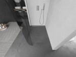 MEXEN/S - Kioto Sprchová zástena WALK-IN Walk-in 120 x 200, transparent 8 mm, nikel kartáčovaný 800-120-101-97-06