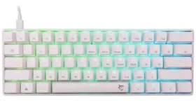 White Shark GK-004221 SHINOBI 2 biela / herná mechanická klávesnica / US layout / modré spínače / USB / LED (SHINOBI-2-W-US-BLUE)