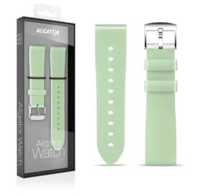 Aligator Remienok silikónový 18mm / pistáciový (18AW0003)