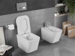 MEXEN/S - Teo Závesná WC misa vrátane sedátka s slow-slim, duroplast, biela 30850600