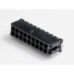 Molex vstavaná pinová lišta (štandardná) Počet pólov 18 Raster (rozteč): 3.00 mm 430451806 1 ks Tape on Full reel; 430451806
