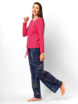 Pyžamo Key LNS 750 B25 long/r S-XL malina XL
